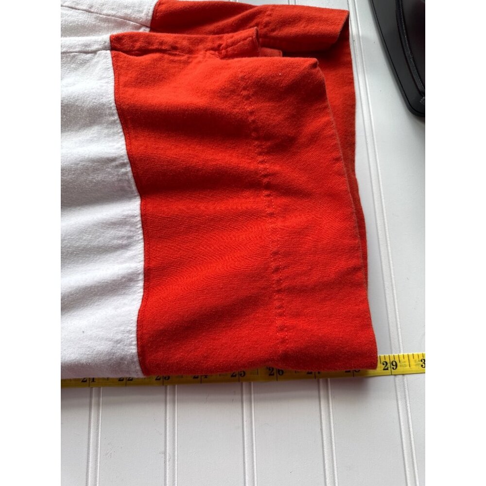 Red Oak Rugby Clemson Tigers Shirt L Orange White Collegiate Style Preppy Retro - Picture 9 of 9